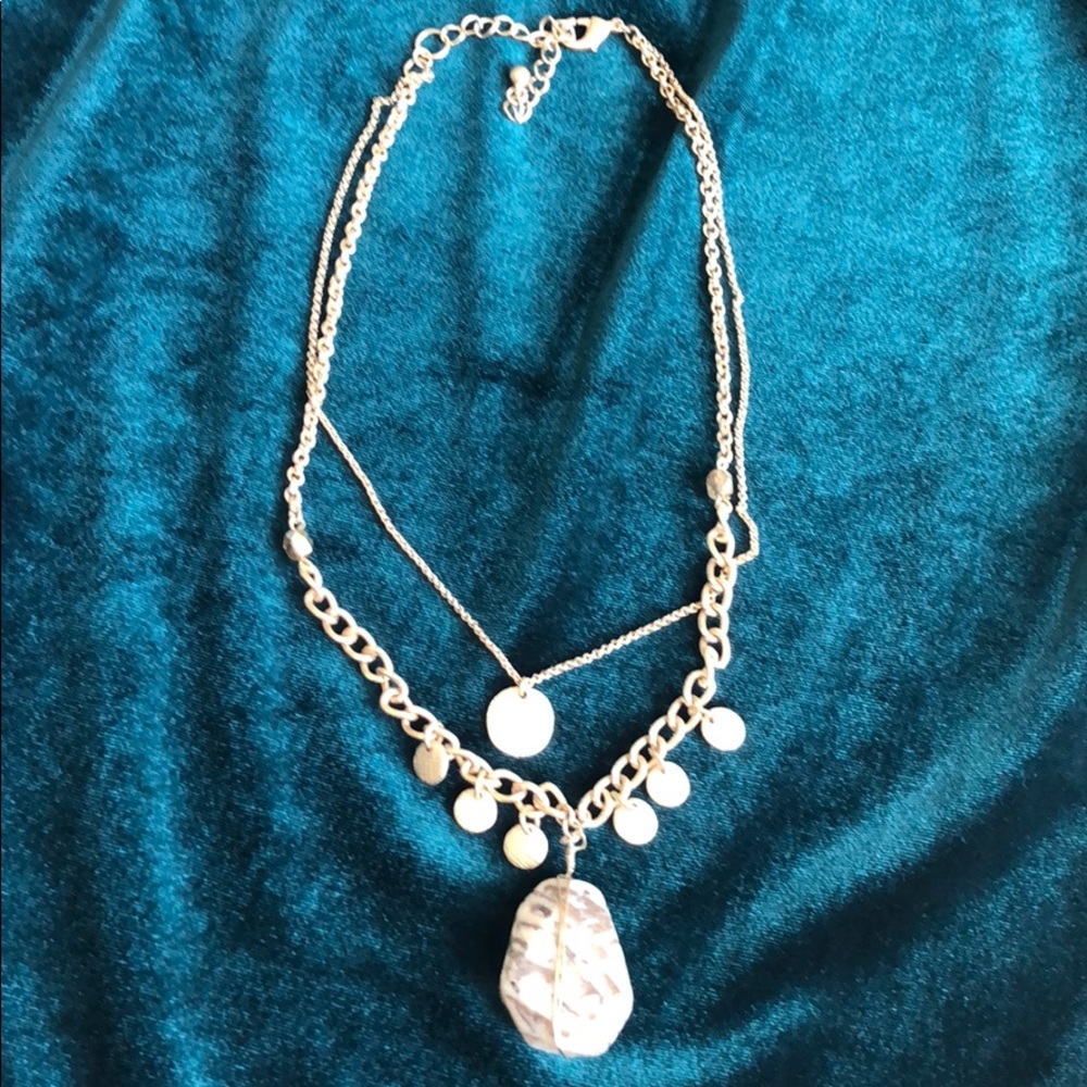 Layered look necklace
